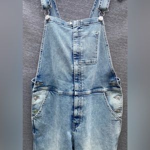 CURRENT/ELLIOT denim overall light blue